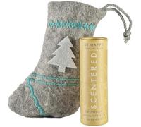 Scentered Happy Aromatherapy Essential Oils Balm Christmas Stocking Gift - for Feelings of Positivity & Gratitude - All-Natural Blend of Lemon, Grapefruit, Cedarwood