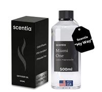 Scentia Miami One (My Way) Diffuser Oil for HVAC Scent Machine - Hotel Fragrance Inspired by 1 Hotel Miami Beach - 500 mL - Lemon, Sandalwood & Cedar Oil for Commercial & Cold Air Diffusers