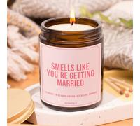 Scentily Custom Wedding Soy Candles with Night Before Label - Personalise Scent, Jar, Size & Label Message, Hand-Poured Natural Scented Candles, Long-Lasting Burn, Gift & Décor