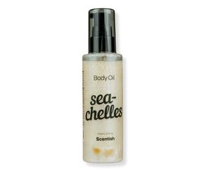 Scentish Women's Sea-Chelles Shimmering Body Oil in Cream | Size: 100ml Scentish Cream 100ml