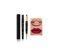 Scentless lip care set featuring cloud balm and essence stick for sensitive skin,Double-ended Velvet Lipstick Pencil-Matte Lipstick and Lip Liner in One,12H Waterproof Formula,Twelve Colours Available