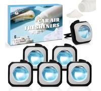 SCENTORINI Car Air Freshener Vent Clip Baby Powder Fragrance 6 Pack | Adjustable Scent Strength for Daily Commutes, Family Cars and Road Trips, Creating a Soft and Comfortable Driving Atmosphere