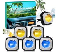 SCENTORINI Car Air Freshener Vent Clip Hawaii Black Forest 6 Pack 24ml