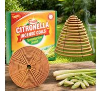 SCENTORINI Citronella Coils Hanging 23cm 2 Pack Large Outdoor Incense