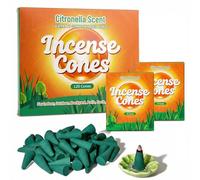 SCENTORINI Citronella Incense Cones 120 Count with Holder Garden Patio