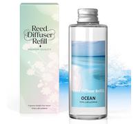 SCENTORINI Ocean Reed Diffuser Refill Oil 200ml - Fresh Marine Scent Refill for Reed Diffusers - Uplifting Coastal Aroma for Bathroom, Workspace, Gym & Daily Home Refresh