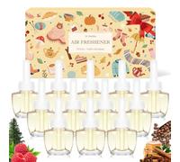 SCENTORINI Plug-In Air Freshener Refill Bundle - 12 Bottles (4 Scents × 3) 19 ml Each, Compatible with Air Wick & Glade Plug-In Diffusers, Warm Spice & Wood Home Fragrance Set