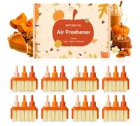 SCENTORINI Plug In Air Freshener Refill Compatible with 3Volution 8 Pack | Pumpkin Fragrance Collection with Assorted Autumn Scents for Living Rooms, Bedrooms and Home Spaces