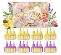 SCENTORINI Plug in Air Freshener Refill Compatible with Febreze 3Volution - Electric Air Freshener Refill 8 Pack 3 in 1 Air Freshener Refill, Mixed Fragrance Set with Lavender Vanilla Sandalwood