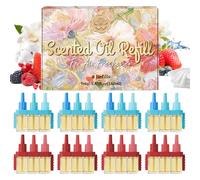 SCENTORINI Plug in Air Freshener Refill Compatible with Febreze 3Volution - Electric Air Freshener Refill 8 Pack 3 in 1 Air Freshener Refill, Fresh Mixed Fragrance Linen Ocean Raspberry for Home Rooms