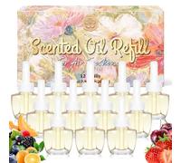 SCENTORINI Plug In Air Freshener Refills 19ml x 12 Pack, Compatible with Air Wick and Glade Plug-in Devices, Fruity Fresh Set 4 Scents x 3, Room Fragrance Home Scent, Gift Boxed
