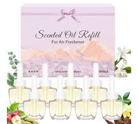 SCENTORINI Plug In Air Freshener Refills Compatible with Airwick & Glade - 8 Pack Scented Oil with Citronella, Jasmine, Eucalyptus, Rosewood - Long Lasting Fragrance for Bedroom, Living Room, Office