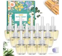 SCENTORINI Plug In Air Fresheners Refills, Suitable for Air Wick & Glade, 3 Fragrance Baby Powder, Eucalptus Sage, Palo Santo Plug In Electrical Air Freshener Refills, 12 Packs