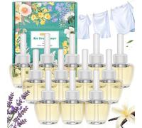SCENTORINI Plug In Air Fresheners Refills, Suitable for Air Wick & Glade, 3 Fragrance Linen, Lavender, Vanilla Plug In Electrical Air Freshener Refills, 12 Packs