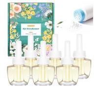 SCENTORINI Plug In Air Fresheners Refills, Suitable for Air Wick & Glade, Baby Powder Fragrance Plug In Electrical Air Freshener Refills, 6 Packs