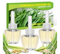 SCENTORINI Plug In Air Fresheners Refills, Suitable for Air Wick & Glade, Plug In Electrical Air Freshener Refills, Citronella Fragrance, Total 57ml, 3 Pack