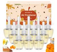SCENTORINI Pumpkin Scent Plug In Air Freshener Refills 12 Pack (19ml Each) - Suitable for Air Wick & Glade - Halloween Fragrance Set for Autumn Home Decor