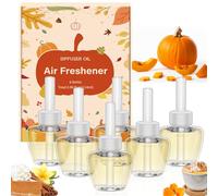SCENTORINI Pumpkin Scent Plug In Air Freshener Refills 6 Pack (19ml Each) - Suitable for Air Wick & Glade - Halloween Fragrance Set for Autumn Home Decor