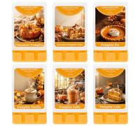 SCENTORINI Pumpkin Wax Melts 6 Pack, Autumn Halloween Wax Warmer Fragrance