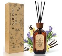 SCENTORINI Reed Diffuser 120ml Lavender Vanilla Home Fragrance Sticks | Includes 6 Reed Sticks with Adjustable Fragrance Intensity for Bedrooms, Living Rooms, Bathrooms and Offices