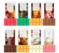 SCENTORINI Scented Wax Melts for Oil Burners, Winter Fragrance, Wax Melts Soy Wax Cube, Gift Set for Christmas, Christmas Decoration, Room Fragrances, 8 Fragrances Pumpkins, Orange Cinnamon, Cider