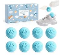 SCENTORINI Shoe Deodorizer Balls 8 Pack, Long-Lasting Odor Eliminator with Twist to Activate Freshness, Baby Powder Scent Shoe Freshener Balls for Sneakers, Trainers, Boots Lockers, Gym Bags, Footwear