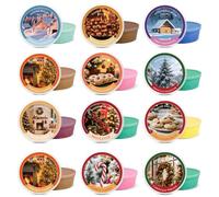 SCENTORINI Wax Melts Gift Set - 12 Festive Wax Tart Scents (30g Each) - Long Lasting Fragrant Wax Melts for Home Aroma & Decoration