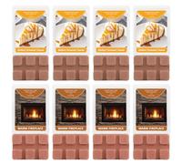 SCENTORINI Wax Melts, Salted Caramel Cream & Warm Fireplace, 8pcs 35g, Scented Soy Wax Blocks, Made with 100% Natural Soy Wax, Cozy & Inviting Fragrance, Idea, Wax Melts