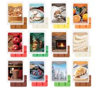 SCENTORINI Wax Melts, Wax Melt Gift Set with 12 Festive Scents Soy Wax Cubes in Red Box Ideal for Home Fragrance Lovers