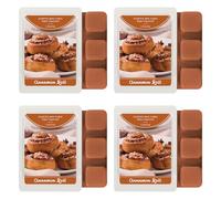 SCENTORINI Wax Melts, Wax Melts Scented 4 Pack, Soy Wax, Wax Cubes for Wax Warmer Home Fragrance, Cinnamon Roll Scent