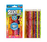Scentos Fratelli Scented Colouring Pencils, Pack of 12, Scratch n' Sniff Function, Ideal for Drawing, Colouring, Writing and Gifting, Designed in the USA (Colouring Pencils 12)