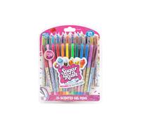 Scentos Sugar Rush Colored Gel Pens for Kids - Candy Scented Pens - Medium Point Gel Pens for Coloring - For Ages 4 and Up - 24 Count (Metallic Glitte