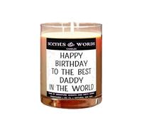 Scents&Words Candle, Gifts or Presents for Daddys, Happy Birthday to The Best Daddy, Scented Candles - snw1120 (Frosted Winter Berries)