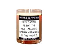 Scents&Words Candle, Gifts or Presents for Great Granddaughters, Most Amazing Great Granddaughter in The World, Scented Candles - snw1342 (Amalfi Coast)