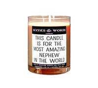 Scents&Words Candle, Gifts or Presents for Nephews, Most Amazing Nephew in The World, Scented Candles - snw1364 (Egyptian Amber)