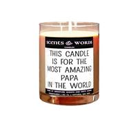 Scents&Words Candle, Gifts or Presents for Papas, Most Amazing Papa in The World, Scented Candles - snw1367 (Bergamot & Oud)