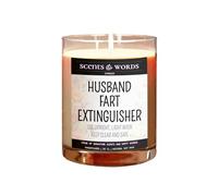 Scents&Words Funny Husbands Candle, Husband Fart Extinguisher, Personalised or Customised Scented Candles - snw2247 (Rosewood & Velvet)