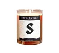 Scents&Words Personalised Candle, Letter S, Luxury Scented Candles - snw2921 (Rosewood & Velvet)