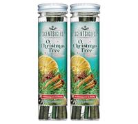 Scentsicles O Christmas Tree Scented Ornaments with Hooks - 2 Bottles (12 Sticks Total)