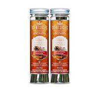 Scentsicles Spiced Pine Cones Scented Christmas Ornaments with Hooks - 2 Bottles (12 Sticks Total)