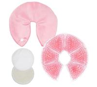 Scettar 2 Pack Breast Cooling Pads, 3-in-1 Breastfeeding Gel Pads with Two Reusable Nursing Pads, Breast Pads Maternity, Cooling Pads Postpartum for Nursing & Nipples Pain Relief, Mastitis