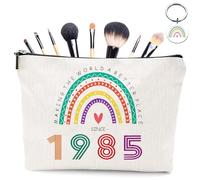 Scettar 40th Birthday Gifts for Women - Rainbow Cosmetic Bags, Small Comestic Bag Presents for Female 40th Birthday 40 Year Old Gifts Cosmetic Bags or Best Friend, Sister (1985)