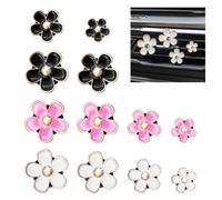 Scettar Daisy Flower Car Vent Clips - 12 Pieces, Cute Car Accessories for Girls and Women