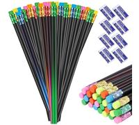 Scettar Pack of 40 Colour-Changing Pencil and 8 Erasers Mood Pen Colour Changing Mood Pencil Practical Gifts, Suitable for Students, Teachers and Artists