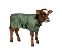 SCGFPOE Calf Coat - Green Calf Blanket for Winter, 2-Pack | Value Set of Calf Jackets for Multiple Animals | Waterproof Livestock Blankets for Farm Use