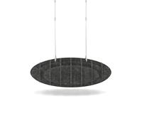 Sch! Acoustic Ceiling Baffles - Hatch - Type D - 700 x 700mm Wide x 250mm High - Graphite Charcoal
