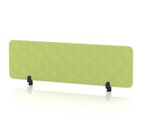 Sch! Acoustic Desktop Screen - Rectangle - 1400 x 400mm - Lime Green