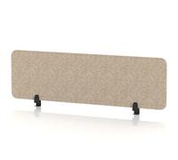 Sch! Acoustic Desktop Screen - Rectangle - 1400 x 400mm - Oatmeal Beige