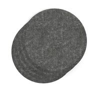 Sch! Acoustic Wall Tile - Set of 4 - Bevelled Edge - Circle - Graphite Charcoal