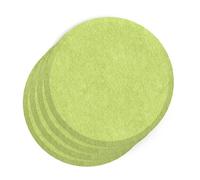 Sch! Acoustic Wall Tile - Set of 4 - Bevelled Edge - Circle - Lime Green